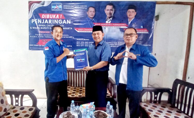 Tim Penjaringan DPC Partai Demokrat Terima Pendaftaran Ivan Kuntara
