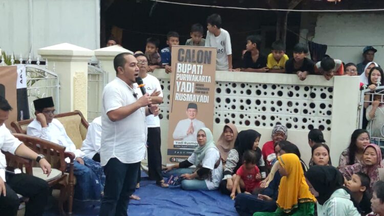 Ketua DPD Partai NasDem Luthfi Bamala Dampingi Calon Bupati Purwakarta Yadi Rusmayadi di Kecamatan Kota Purwakarta