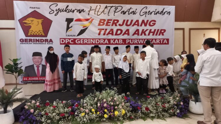 DPC Gerindra Purwakarta Gelar Syukuran HUT ke-17