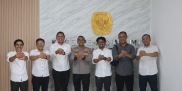 Kapolres Purwakarta Perkuat Sinergi dengan Bawaslu dan KPU untuk Jaga Kondusivitas Demokrasi